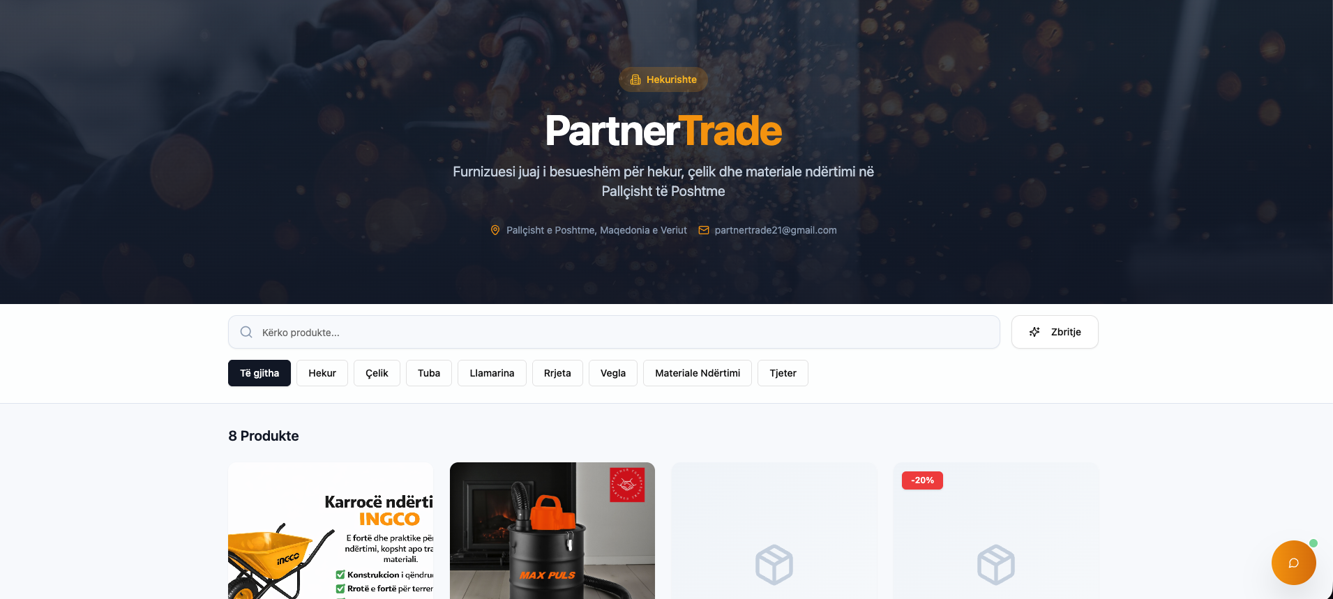 Vorschau des PartnerTrade-Projekts